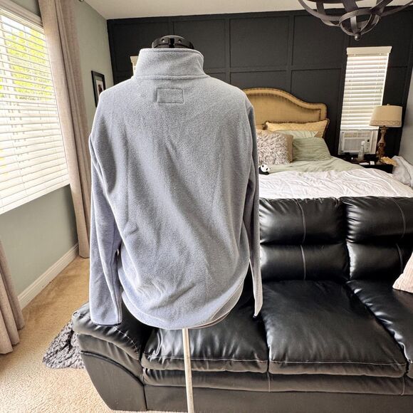 Goodfellow & Co Men’s Half-Zip Fleece Pullover Sweatshirt Blue Size M - Picture 2 of 6